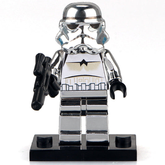 Chrome Imperial Stormtrooper custom Star Wars Minifigure1