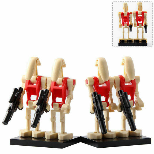 4 x Security Battle Droid custom Star Wars Minifigure1