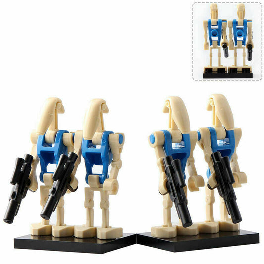 4 x Pilot Battle Droid custom Star Wars Minifigure1