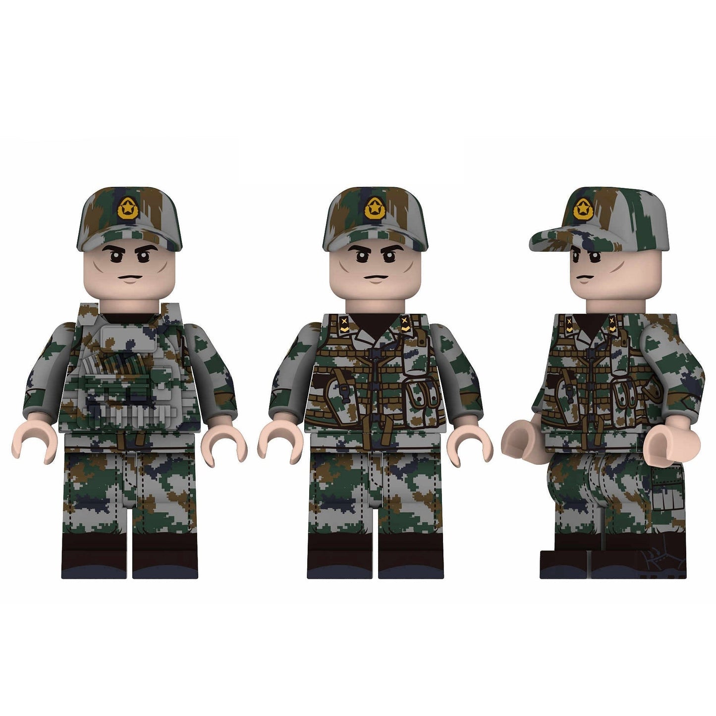 Chinese Modern Soldier Custom Minifigure1