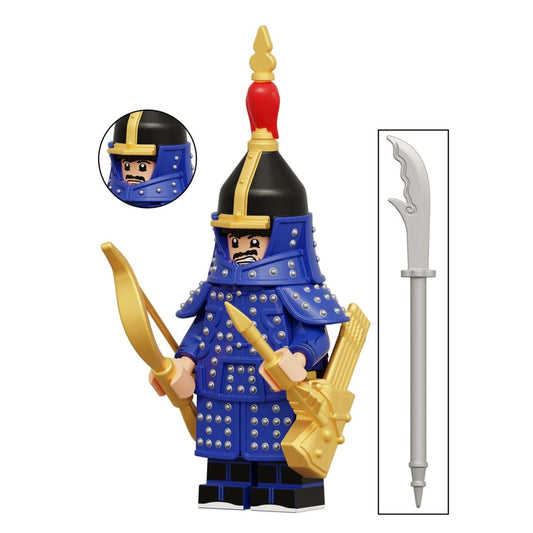 Plain Blue Banner Manchu Eight Banners Army Minifigure1