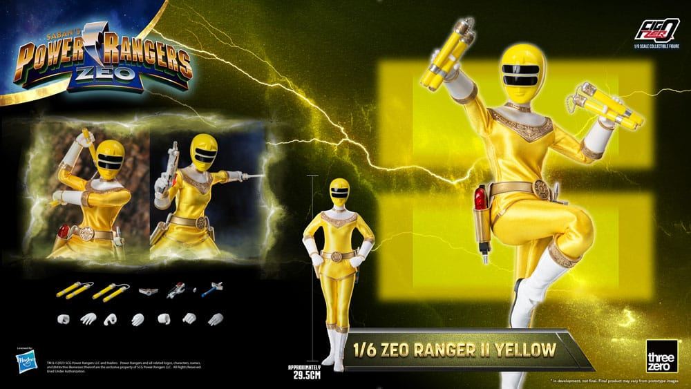 Power Rangers Zeo FigZero Action Figure 1/6 Ranger II Yellow 30cm11