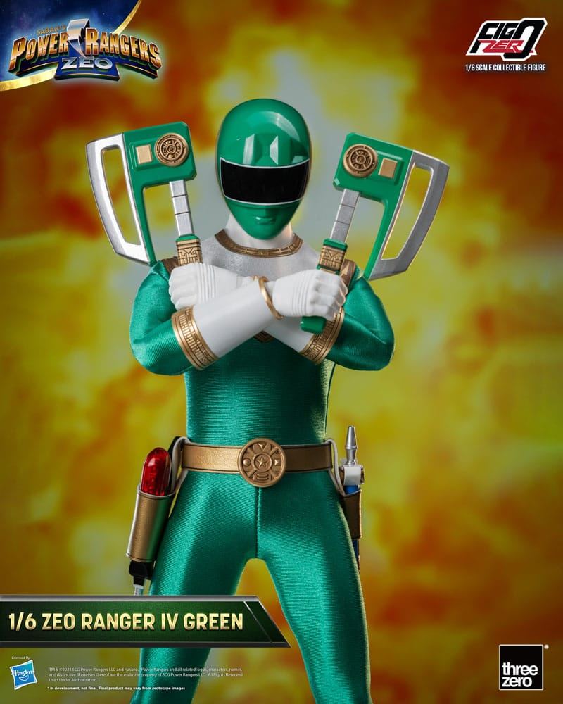Power Rangers Zeo FigZero Action Figure 1/6 Ranger IV Green 30cm7
