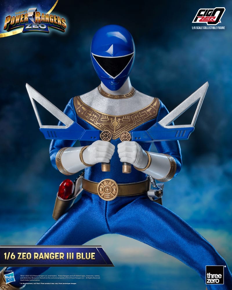 Power Rangers Zeo FigZero Action Figure 1/6 Ranger III Blue 30cm6
