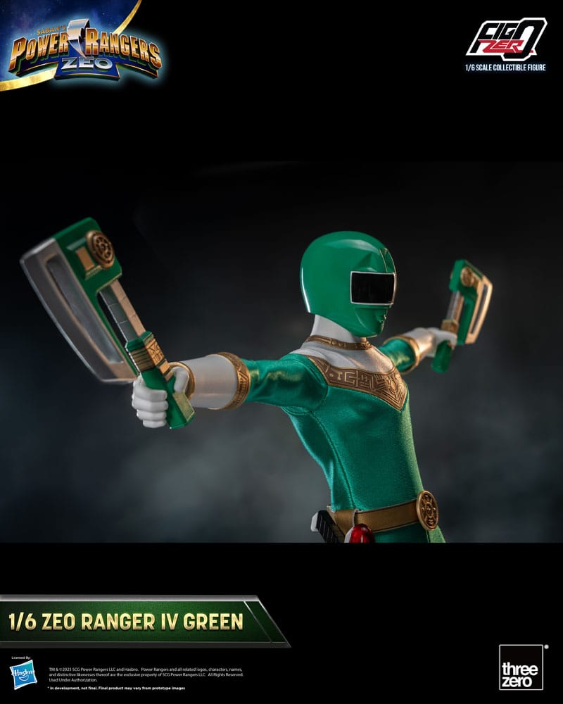 Power Rangers Zeo FigZero Action Figure 1/6 Ranger IV Green 30cm5