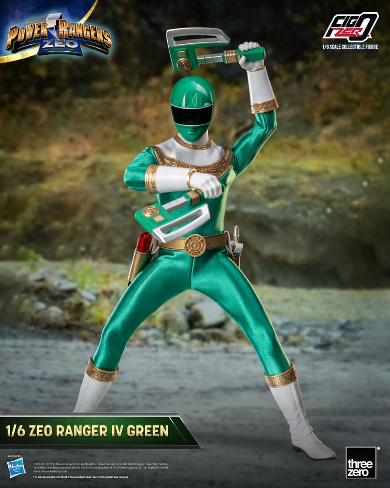 Power Rangers Zeo FigZero Action Figure 1/6 Ranger IV Green 30cm6