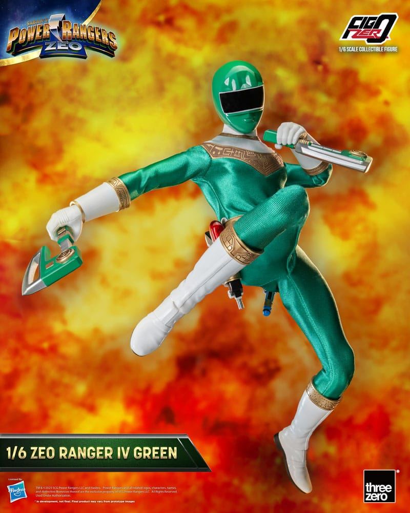 Power Rangers Zeo FigZero Action Figure 1/6 Ranger IV Green 30cm8