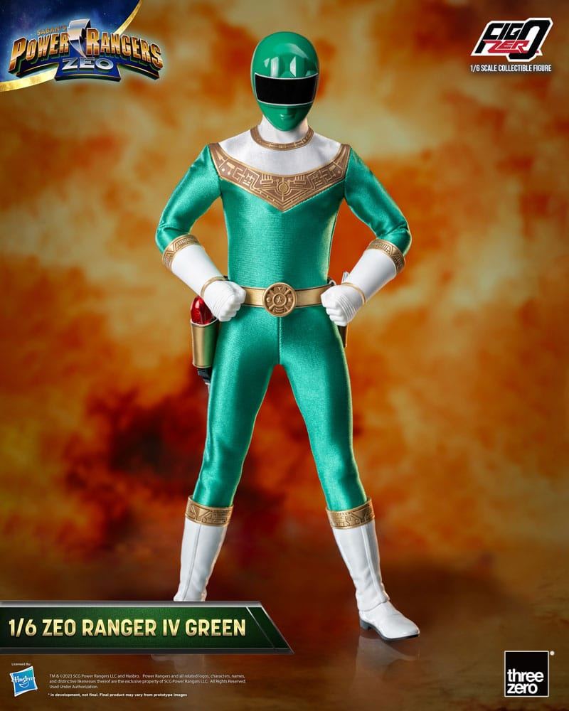 Power Rangers Zeo FigZero Action Figure 1/6 Ranger IV Green 30cm1