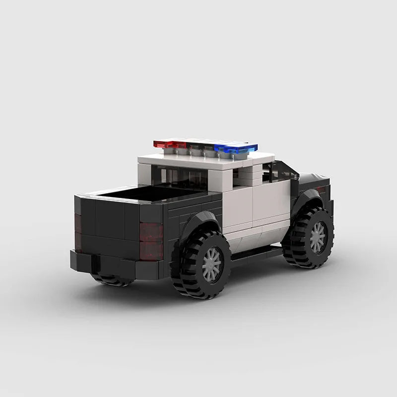 Police Pick Up Truck Custom Car MOC3