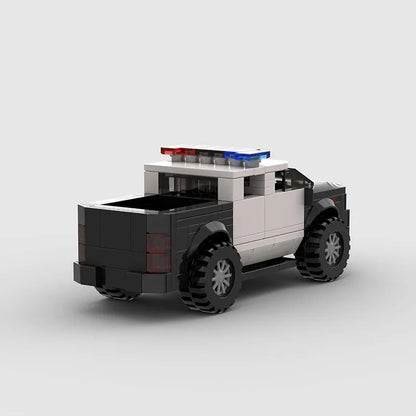 Police Pick Up Truck Custom Car MOC3
