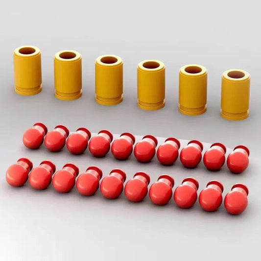 12 plastic shells+60 plastic bullets