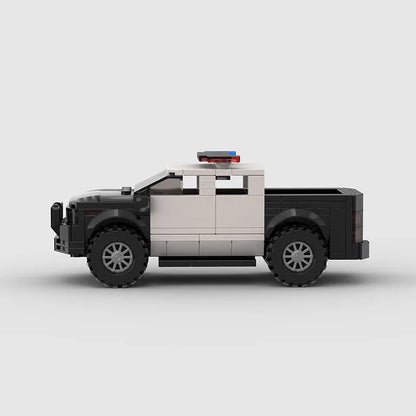 Police Pick Up Truck Custom Car MOC2