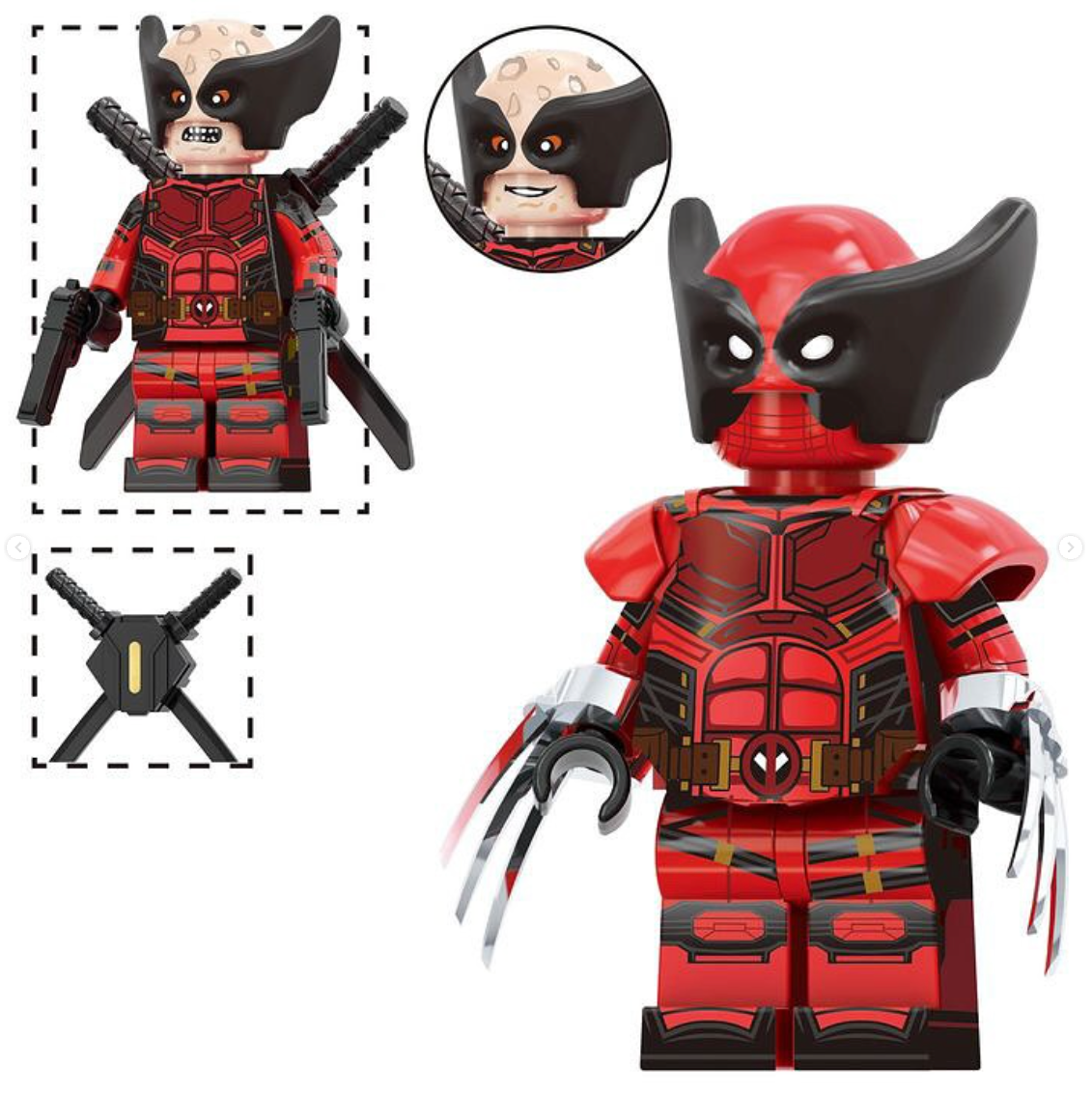 Wolverinepool (Deadpool) Custom Marvel Superhero Minifigure1