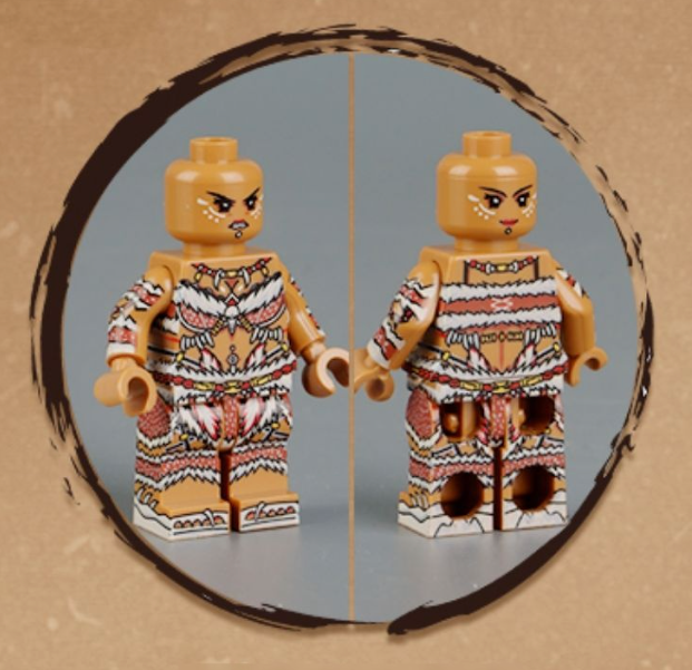 Zhu Rong Yue Barbarian Warrior Custom Minifigure5