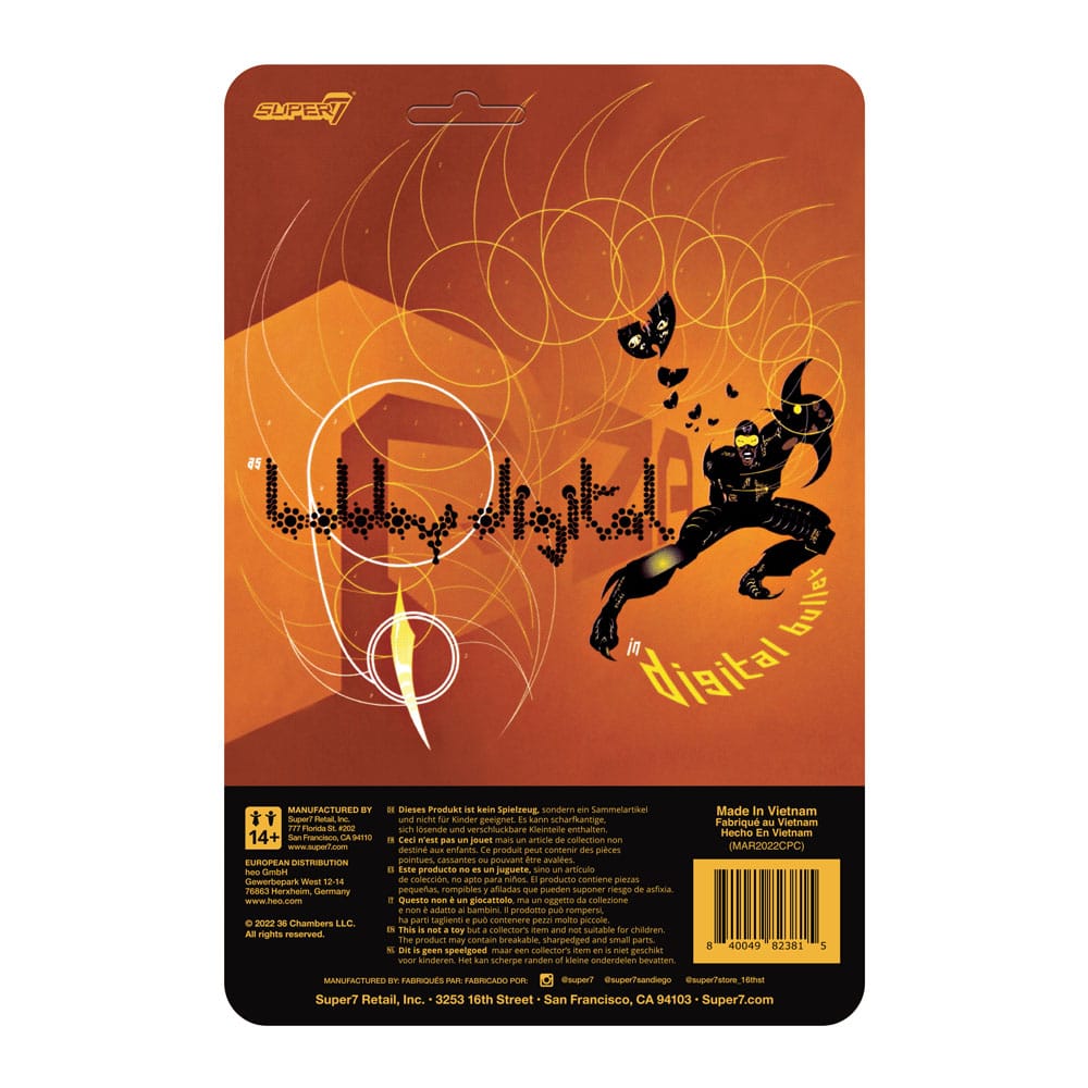 Slick Rick ReAction Action Figure RZA Digital Bullet 10cm3