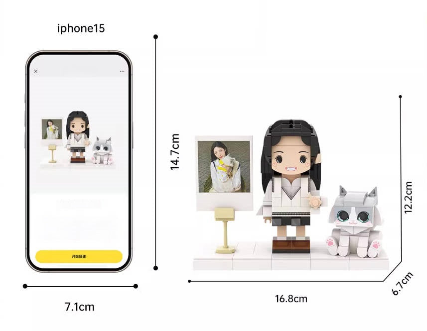 Freeze Time DIY building block dolls