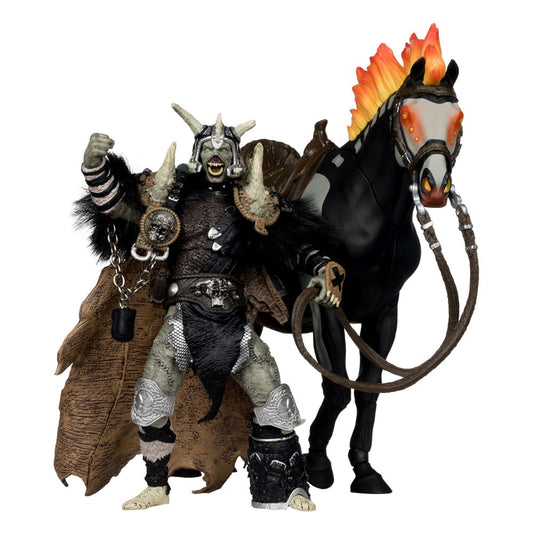 Spawn Action Figure Bloodaxe with Horse (Spawn: The Dark Ages) (McFarlane Toys 30th Anniversary) (Gold Label) 18cm1