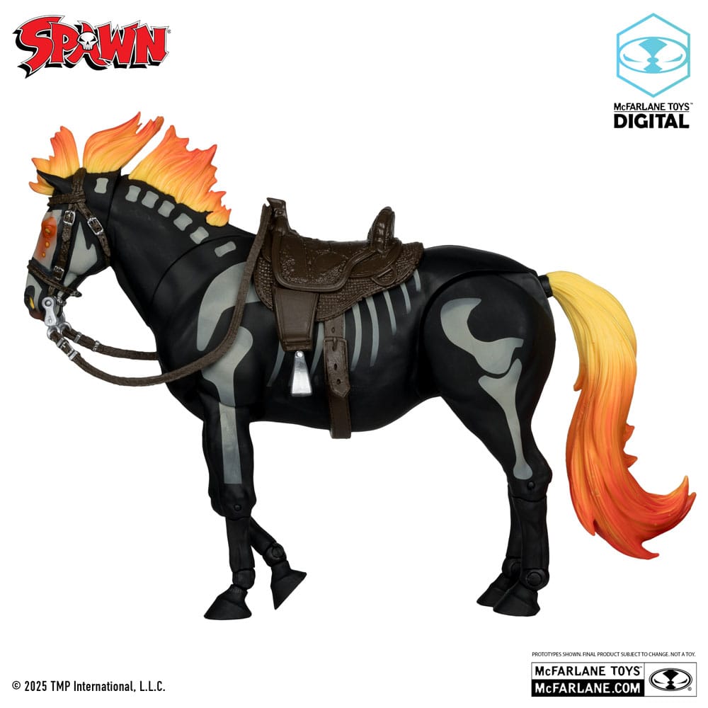 Spawn Action Figure Bloodaxe with Horse (Spawn: The Dark Ages) (McFarlane Toys 30th Anniversary) (Gold Label) 18cm7