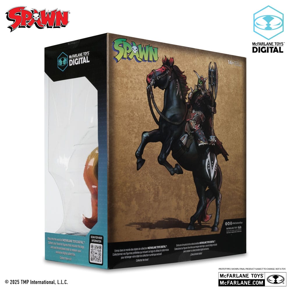 Spawn Action Figure Bloodaxe with Horse (Spawn: The Dark Ages) (McFarlane Toys 30th Anniversary) (Gold Label) 18cm10