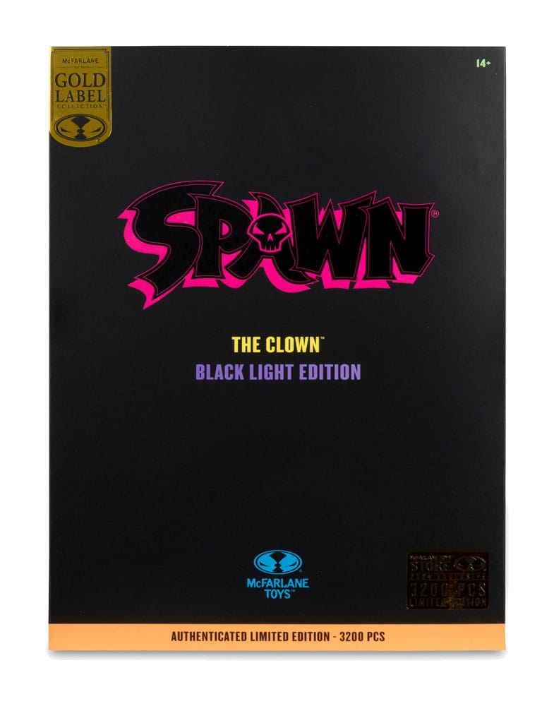 Spawn Action Figure The Clown (Black Light Edition) (Gold Label) 30cm8