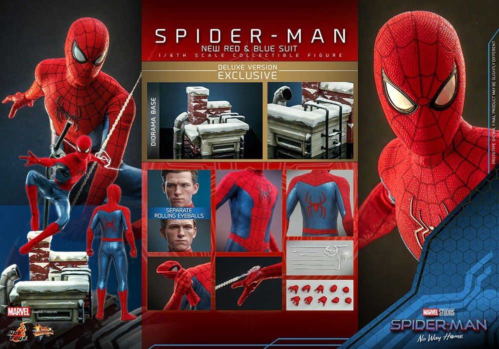 Spider-Man: No Way Home Movie Masterpiece Action Figure 1/6 Spider-Man (New Red and Blue Suit) (Deluxe Version) 28cm19