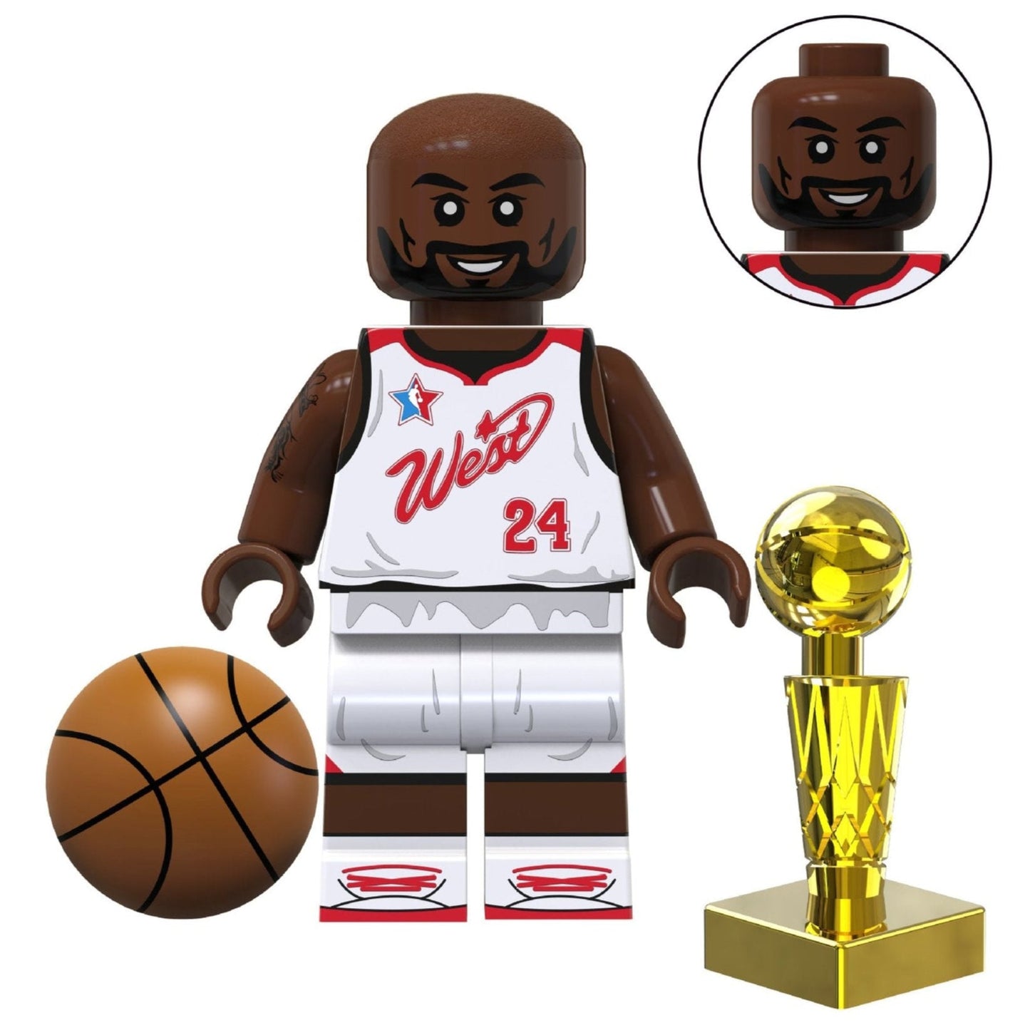 Kobe Bryant Custom Basketball Star Minifigure1