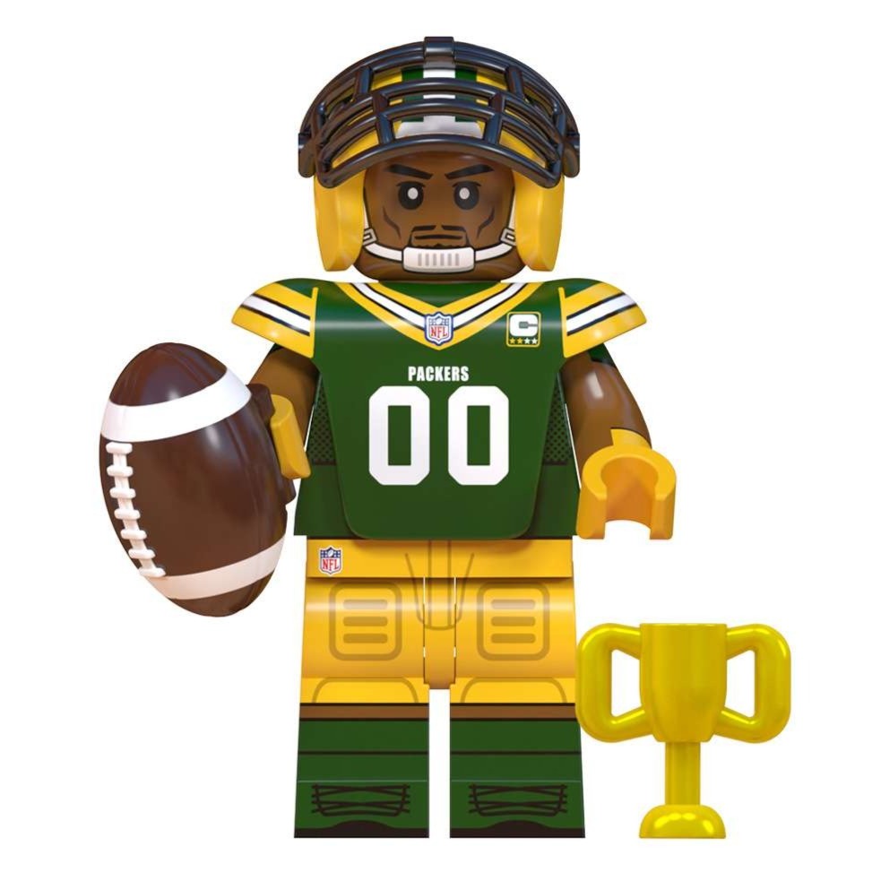 Green Bay Packers American Football Player Minifigure1