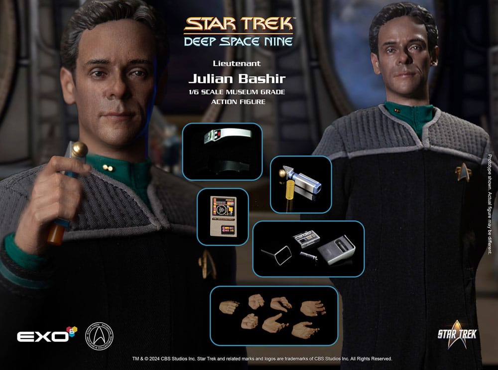 Star Trek: Deep Space Nine Action Figure 1/6 Dr. Julian Bashir 30cm11