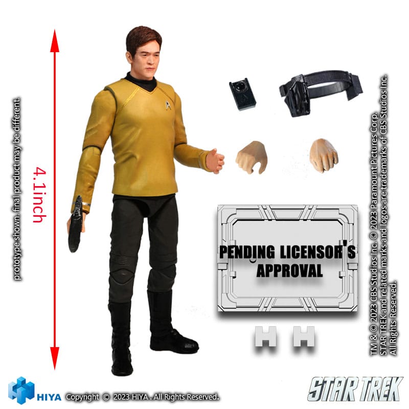 Star Trek Exquisite Mini Action Figure 1/18 Star Trek 2009 Sulu 10cm9