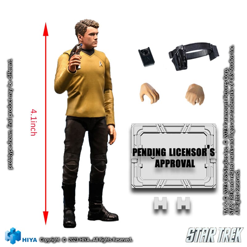 Star Trek Exquisite Mini Action Figure 1/18 Star Trek 2009 Chekov 10cm9