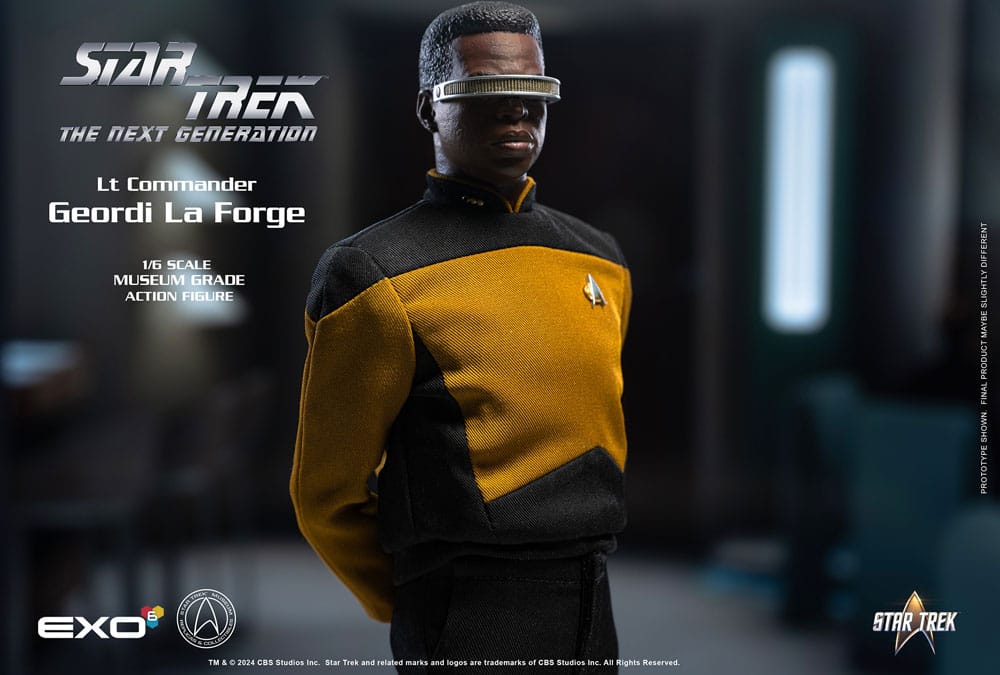 Star Trek: The Next Generation Action Figure 1/6 Lt. Commander Geordi La Forge (Essentials Version) 28cm4