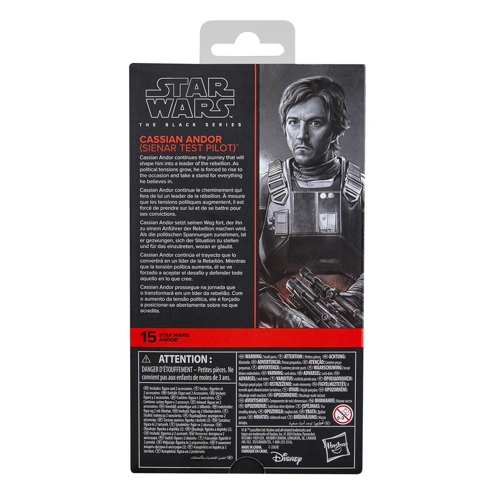 Star Wars: Andor Black Series Action Figure Cassian Andor (Sienar Test Pilot) 15cm3