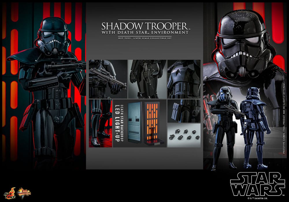 Star Wars Movie Masterpiece Action Figure 1/6 Shadow Trooper with Death Star Environment 30cm17