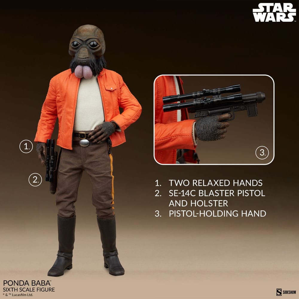 Star Wars Scum & Villainy Action Figure 1/6 Ponda Baba 30cm5