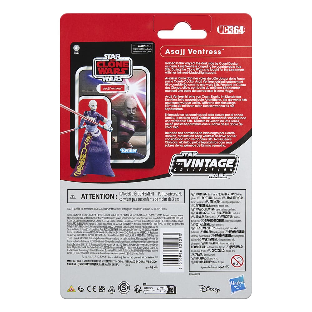 Star Wars: The Clone Wars Vintage Collection Action Figure Asajj Ventress 10cm3