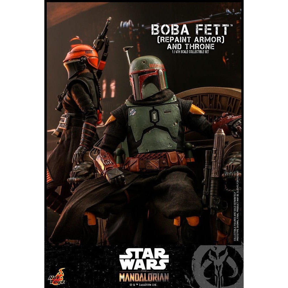 Star Wars: The Mandalorian Action Figure 1/6 Boba Fett Repaint Armor and Throne Special Edition 30cm2