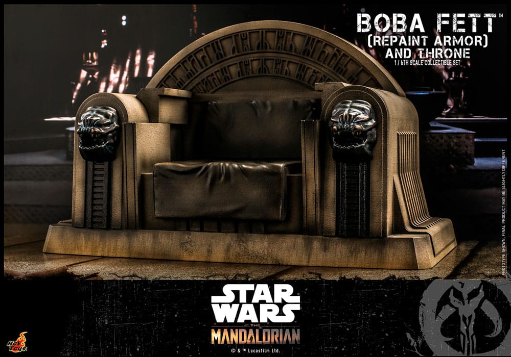 Star Wars: The Mandalorian Action Figure 1/6 Boba Fett Repaint Armor and Throne Special Edition 30cm7