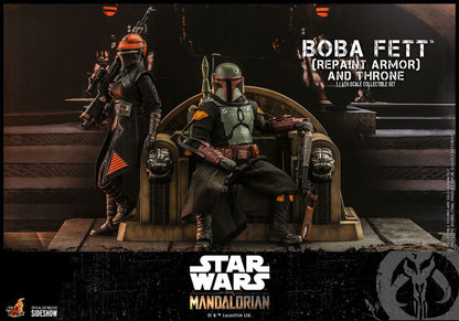 Star Wars: The Mandalorian Action Figure 1/6 Boba Fett Repaint Armor and Throne Special Edition 30cm13