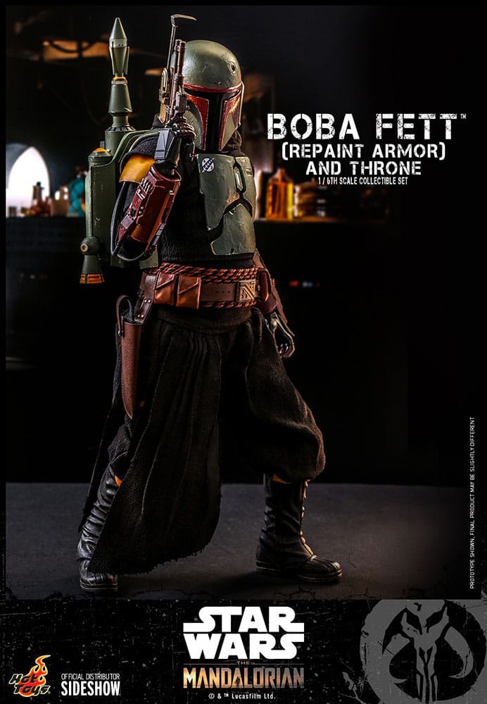 Star Wars: The Mandalorian Action Figure 1/6 Boba Fett Repaint Armor and Throne Special Edition 30cm18