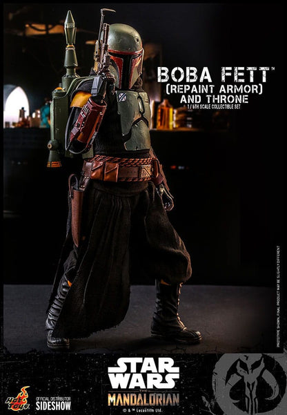 Star Wars: The Mandalorian Action Figure 1/6 Boba Fett Repaint Armor and Throne Special Edition 30cm18