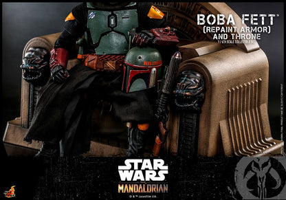 Star Wars: The Mandalorian Action Figure 1/6 Boba Fett Repaint Armor and Throne Special Edition 30cm8