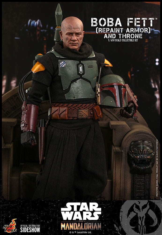 Star Wars: The Mandalorian Action Figure 1/6 Boba Fett Repaint Armor and Throne Special Edition 30cm16