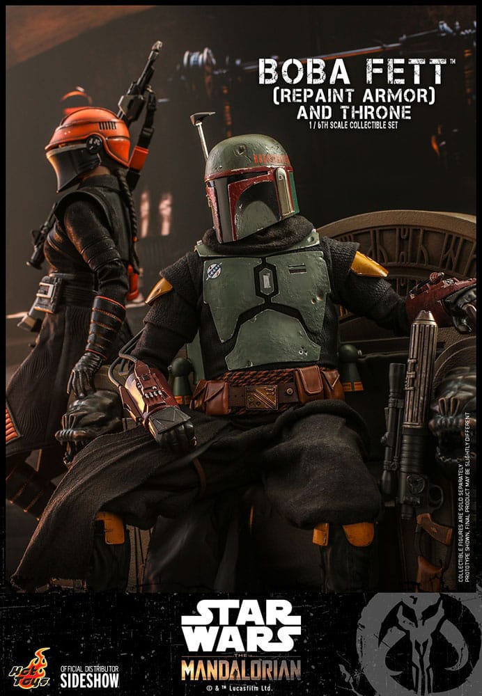 Star Wars: The Mandalorian Action Figure 1/6 Boba Fett Repaint Armor and Throne Special Edition 30cm15