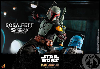Star Wars: The Mandalorian Action Figure 1/6 Boba Fett Repaint Armor and Throne Special Edition 30cm9