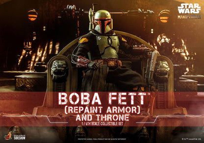 Star Wars: The Mandalorian Action Figure 1/6 Boba Fett Repaint Armor and Throne Special Edition 30cm11