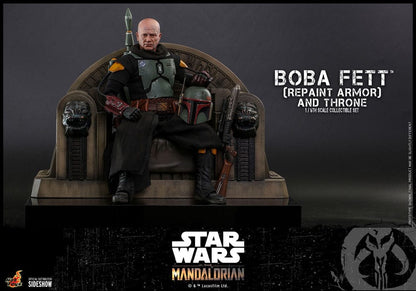 Star Wars: The Mandalorian Action Figure 1/6 Boba Fett Repaint Armor and Throne Special Edition 30cm12