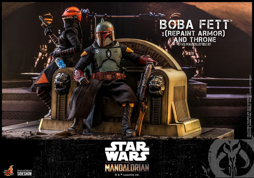 Star Wars: The Mandalorian Action Figure 1/6 Boba Fett Repaint Armor and Throne Special Edition 30cm14