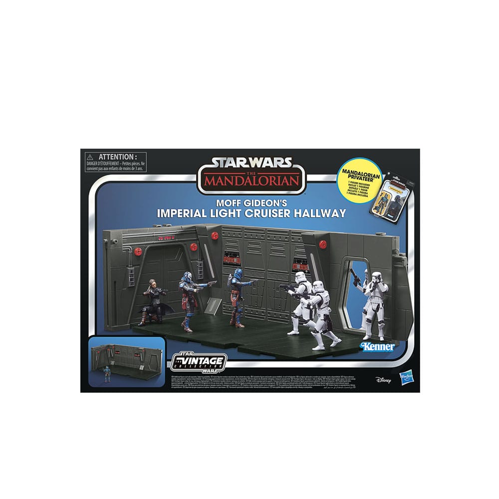 Star Wars: The Mandalorian Vintage Collection Tantive IV Hallway with Mandalorian Privateer Figure 10cm3