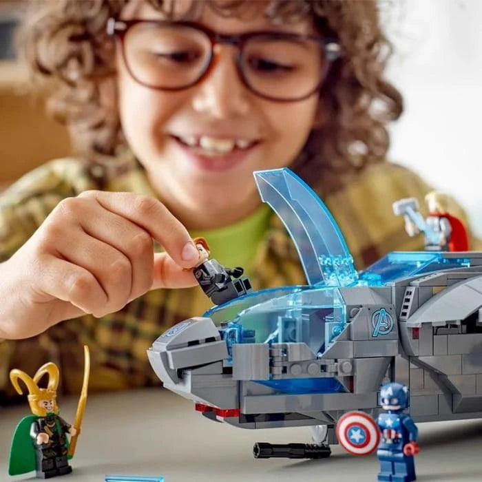 Quinjet Super Fighter Ultimate Battle Space Blocks Brick Aircraft 76248