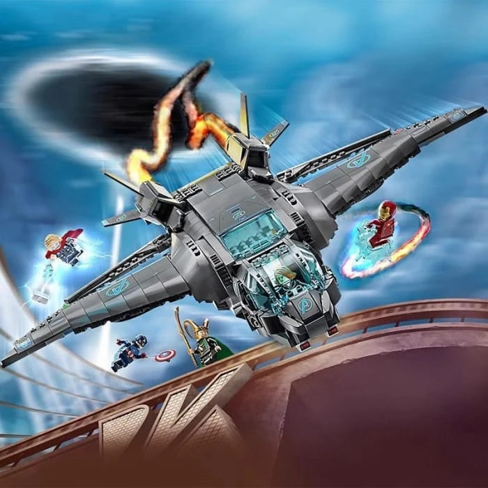 Quinjet Super Fighter Ultimate Battle Space Blocks Brick Aircraft 76248